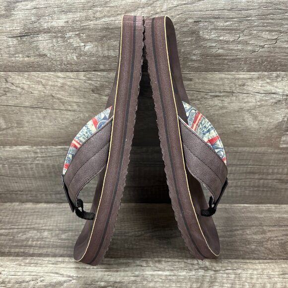 Budweiser Flip Flops Brown Mens US Size 8 Sandals (also Womens 10) - Picture 6 of 8